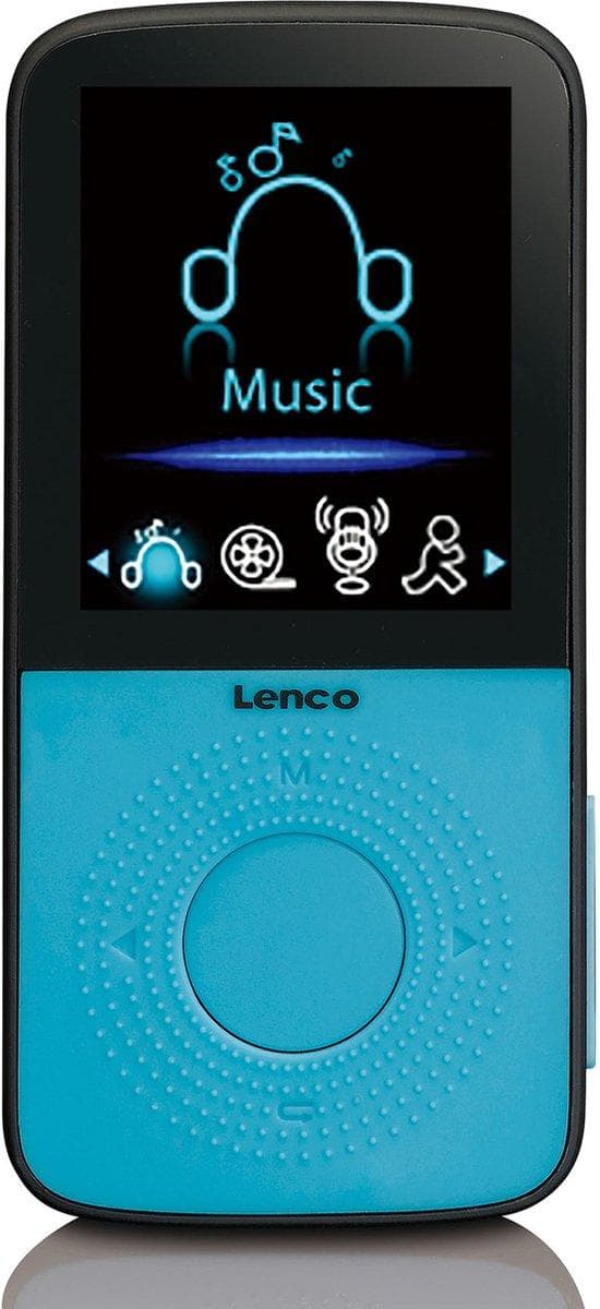 Lenco PODO-153 - MP3 - Svart - Blå - Flash Media - MicroSD (TransFlash) - TFT - MP3 (PODO-153B)