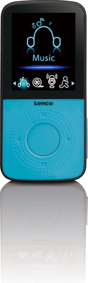 Lenco PODO-153 - MP3 - Svart - Blå - Flash Media - MicroSD (TransFlash) - TFT - MP3 (PODO-153B)