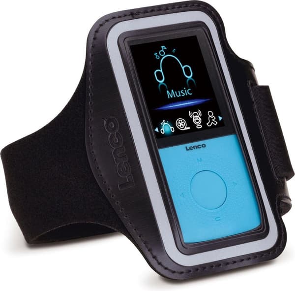 Lenco PODO-153 - MP3 - Svart - Blå - Flash Media - MicroSD (TransFlash) - TFT - MP3 (PODO-153B)