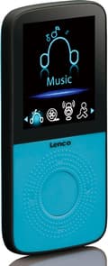 Miniatyrbild 1 av 11: Lenco PODO-153 - MP3 - Svart - Blå - Flash Media - MicroSD (TransFlash) - TFT - MP3 (PODO-153B)