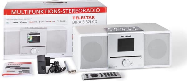 Telestar DIRA S 32i bærbar analog og digital sort (30-320-03)