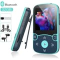 Miniatyrbild 1 av 4: AGPTEK 32GB Bluetooth MP3-spelare med klämma och stegräknare - Förlustfri HiFi - FM Radio/Podo - Blå