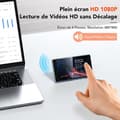 Miniatyrbild 5 av 6: AGPTEK 80GB Bluetooth WiFi MP3 MP4-spelare, 4 tum stor pekskärm, MP4-spelare med kamera, högtalare, video, FM-blå