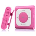 Miniatyrbild 1 av 6: AGPTEK 64GB MP3 Bluetooth 5.2 Sport med klipp, bärbar musikspelare med FM-radio HiFi-ljud Kapacitet på 13000+ spår, rosa