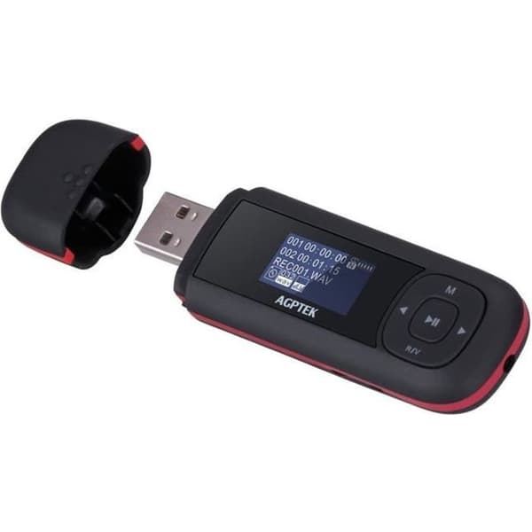 8GB USB Mp3-spelare med LCD-skärm, Mini lätt Walkman musikspelare för sport, 10H musikuppspelning batteritid (utan
