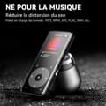 Miniatyrbild 4 av 4: AGPTEK MP3-spelare Bluetooth 5.3 med högtalare 1,8" skärm Metal musikspelare med förlustfritt ljud/pekknapp/FM-radio