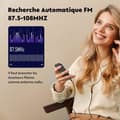 Miniatyrbild 5 av 6: AGPTEK 64 GB MP3 Bluetooth 5.3 med högtalare, 2,4" stor skärm i metall musikspelare förlustfritt ljud med pekknapp/radio