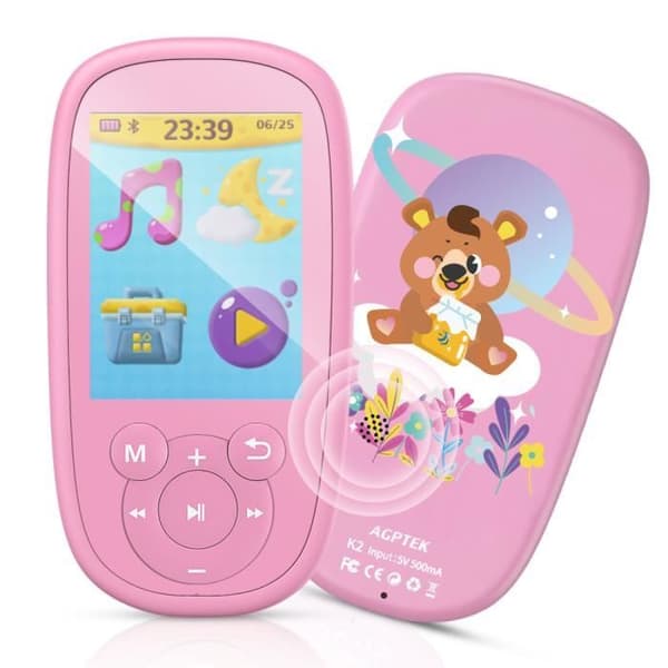Barns MP3 Bluetooth 8GB Unicorn Design med högtalare Spelspelare 2,4-tums hörlurar och sladd ingår FM-radio Videopresent