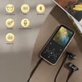 Miniatyrbild 4 av 5: AGPTEK 96GB MP3 Bluetooth 5.3 med högtalare, 2,4" stor skärm metallmusikspelare förlustfritt ljud med pekknapp - svart