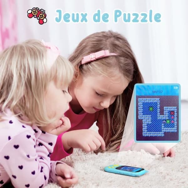 AGPTEK 8GB MP3-spelare för barn med Bluetooth 5.3, Cat Shape Design, HD-högtalare, 2,4" TFT-skärm, TF-kort upp till 128G-blått
