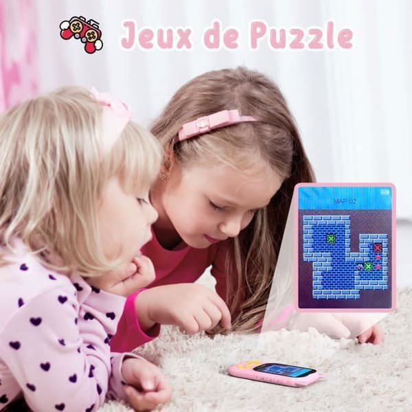 32 GB MP3-spelare för barn med Bluetooth 5.3, Cat Shape Design, HD-högtalare, 2,4" TFT-skärm, TF-kort upp till 128G-Pink