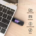 Miniatyrbild 2 av 6: 8GB USB MP3-spelare med LCD-skärm, mini-lätt bärbar musikspelare för sport, 10 timmars musikuppspelning, svart