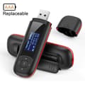 Miniatyrbild 1 av 6: 8GB USB MP3-spelare med LCD-skärm, mini-lätt bärbar musikspelare för sport, 10 timmars musikuppspelning, svart