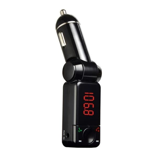 FOXNOVO Bil MP3-spelare - USB Laddningsport - AUX-IN - Bluetooth - Svart