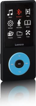 Miniatyrbild 3 av 4: Lenco Xemio-860BU - MP3/MP4-spelare med Bluetooth och 8GB internminne - Blå