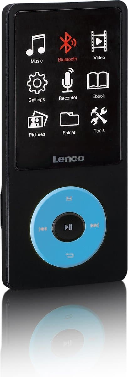 Lenco Xemio-860BU - MP3/MP4-spelare med Bluetooth och 8GB internminne - Blå
