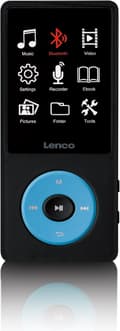 Miniatyrbild 1 av 4: Lenco Xemio-860BU - MP3/MP4-spelare med Bluetooth och 8GB internminne - Blå