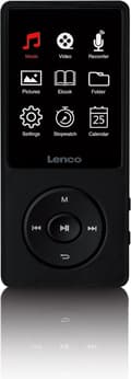 Miniatyrbild 4 av 4: Lenco Xemio-669BK - MP3/MP4-spelare med LCD-skärm och 8GB internminne - Svart