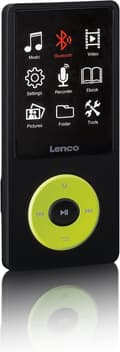 Miniatyrbillede 2 af 4: Lenco Xemio-860GN - MP3/MP4-afspiller med Bluetooth og 8 GB intern hukommelse - Grøn