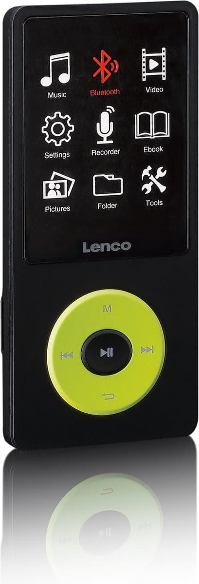 Lenco Xemio-860GN - MP3/MP4-afspiller med Bluetooth og 8 GB intern hukommelse - Grøn
