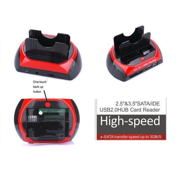 Allt-i-ett Dual SATA / IDE HDD dockningsstation