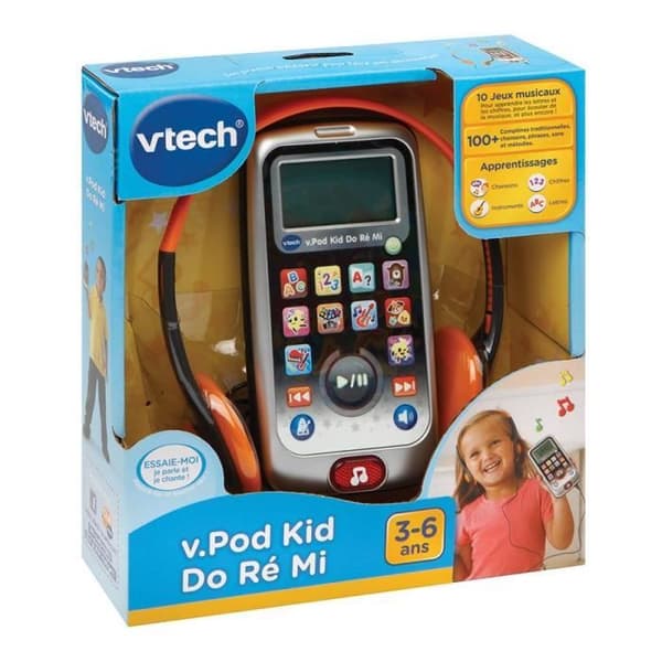 VTECH V.Pod Kid Do, Ré, Mi pedagogisk musikspelare för barn i åldrarna 3 till 6