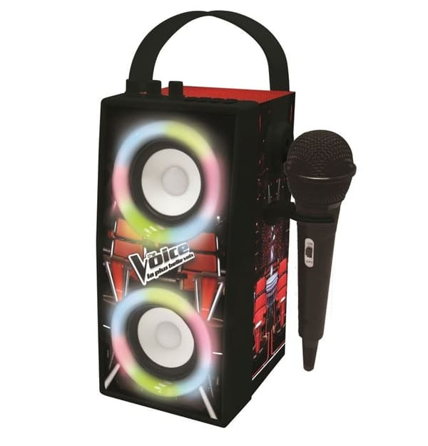 Trendig bärbar Bluetooth®-högtalare med mikrofon och ljuseffekter The Voice