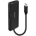 Miniatyrbild 2 av 3: LINDY Mini USB-C Dockningsstation - Märkesvänlig - Pass-Through Charging - Svart