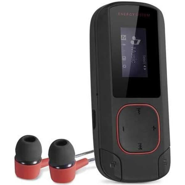 Energy Clip Coral Bluetooth MP3 Walkman-spelare (8 GB, klipp, FM-radio och microSD)