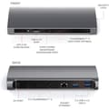 Miniatyrbild 2 av 4: Thunderbolt 4 Dock - Satechi - 12-i-1 - USB-C Thunderbolt 3-4 - 96W - Grå