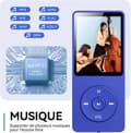 Miniatyrbild 3 av 6: AGPTEK 32GB MP3 Bluetooth 5.3 med högtalare Musikspelare 70H Ultralång batteritid, FM-radioinspelning, utan hörlurar