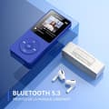 Miniatyrbild 2 av 6: AGPTEK 32GB MP3 Bluetooth 5.3 med högtalare Musikspelare 70H Ultralång batteritid, FM-radioinspelning, utan hörlurar