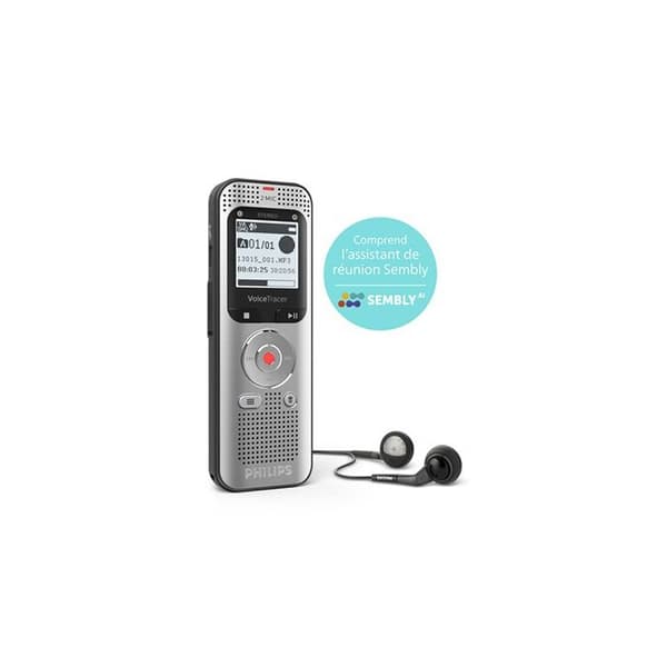 Ljudinspelare - Philips - VoiceTracer DVT2015 - 8 GB - Bluetooth - Överlägsen ljudkvalitet
