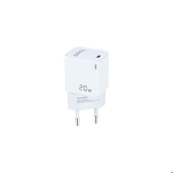 TOOQ USB-dockningsstation - Vit USB Typ C-port för mobiltelefoner, surfplattor, smartphones