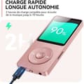 Miniatyrbild 5 av 6: AGPTEK MP3 Klassisk 64Go Ultra-Lång Batteritid upp till 70 timmar musikspelning med 1.8 tums skärm