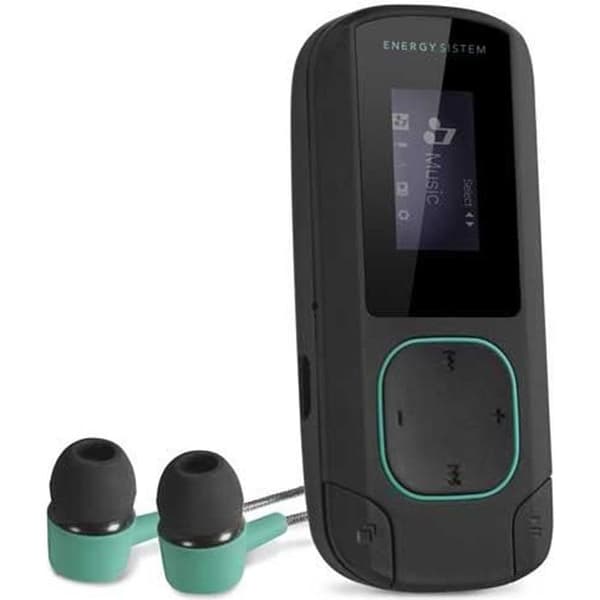 Energy Clip Mint Bluetooth MP3 Walkman Player (8 GB, Clip, FM-radio och microSD) Svart