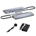 Miniatyrbild 3 av 3: USB-C-dockningsstation - I-TEC - Ergonomisk 4K - 3 Skärmar - 100W - Metall