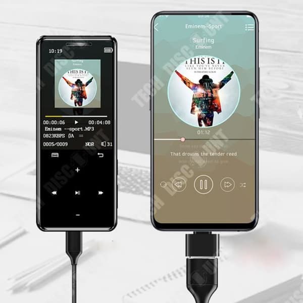 TD® högupplöst musikspelare pekskärmsknapp typ mp3 walkman student dedikerad bärbar musikspelare mp4 blueto