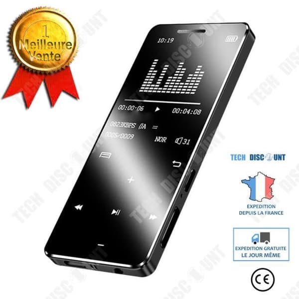 TD® högupplöst musikspelare pekskärmsknapp typ mp3 walkman student dedikerad bärbar musikspelare mp4 blueto