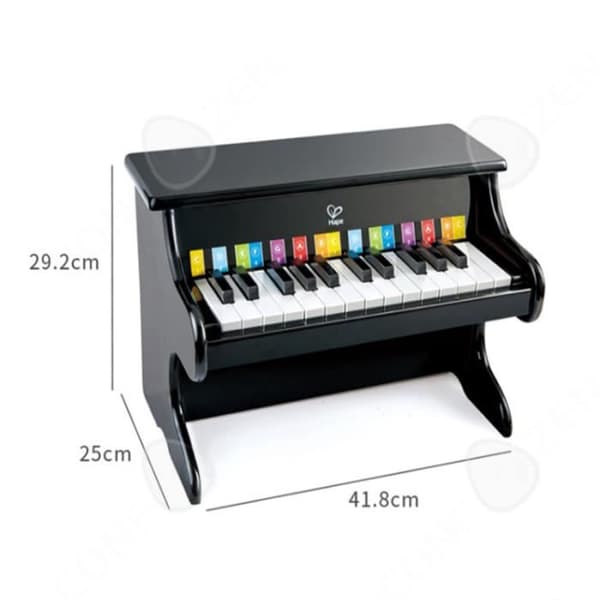 CONFO® 30-tangenter piano hushåll 3-10 år gammal vertikal triangel trä baby pojkar och flickor pedagogiska leksaker för barn
