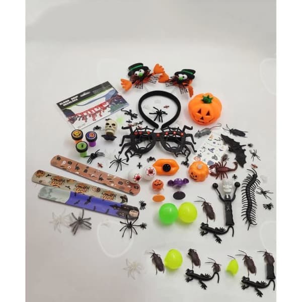 CONFO® Spelpresentset leksak för barn Halloween-väska pumpaskalle Halloween-fest present liten leksak dekorationspresent