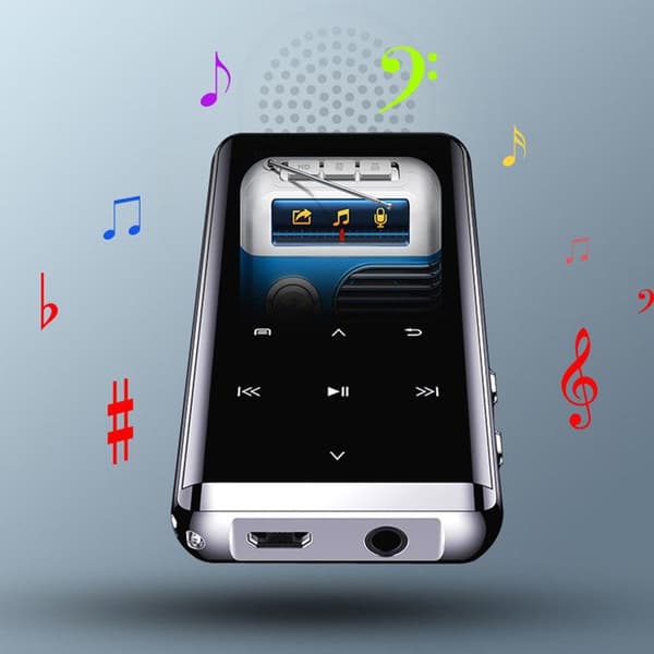 INNOVTEC 16GB MP3-spelare - Röstinspelning - FM-radio - Röd