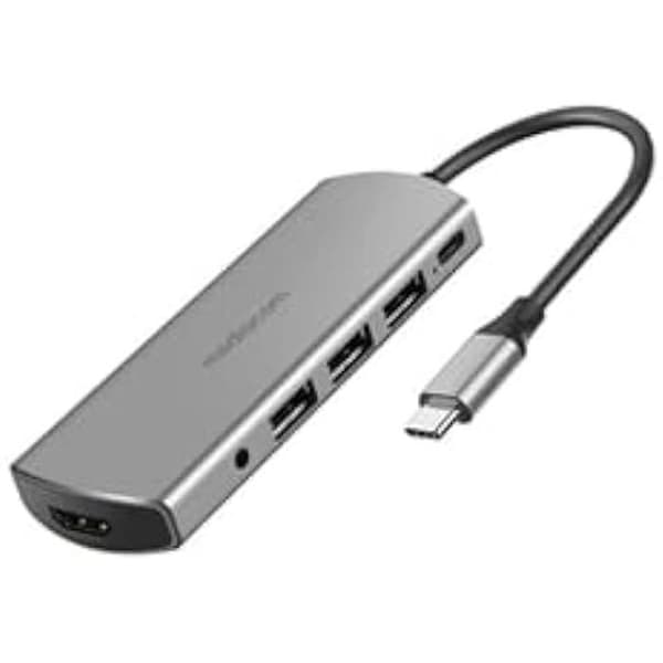 Dockningsstation - MEDIACOM MD-C309 - USB-C och HDMI - Silver