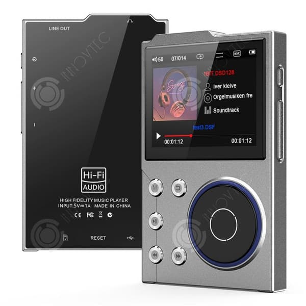 INN MP3 HiFi Surfans med Bluetooth 2,4 tum Digital ljudspelare med hög upplösning DSD utan förlust med 16+16 Go minneskort