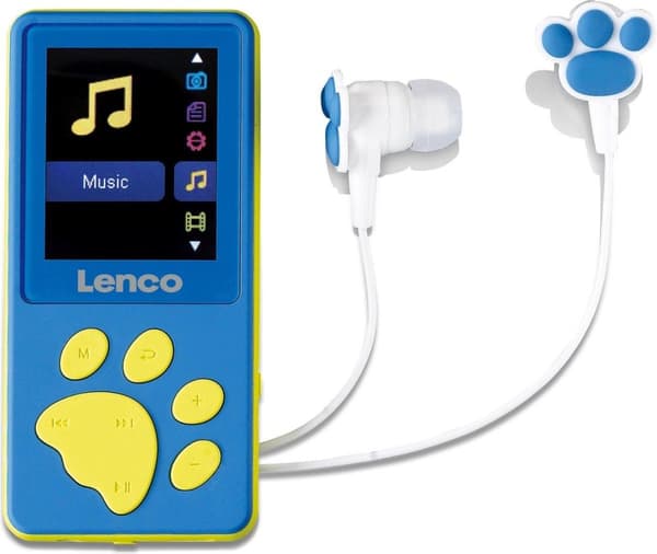 Lenco Xemio-560 - MP3-afspiller med 8GB hukommelse og høretelefoner - Blå Blå