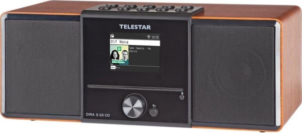 Telestar DIRA S 32i bærbar analog og digital valnød (30-320-01)