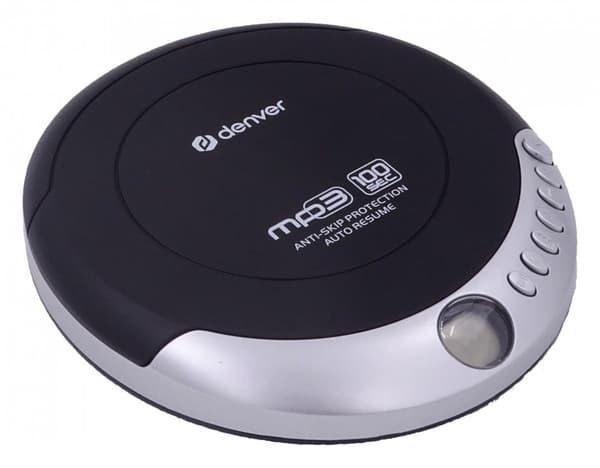 Denver DMP-391 - Discman - CD, MP3 med antishock-funktion og basforstærkning