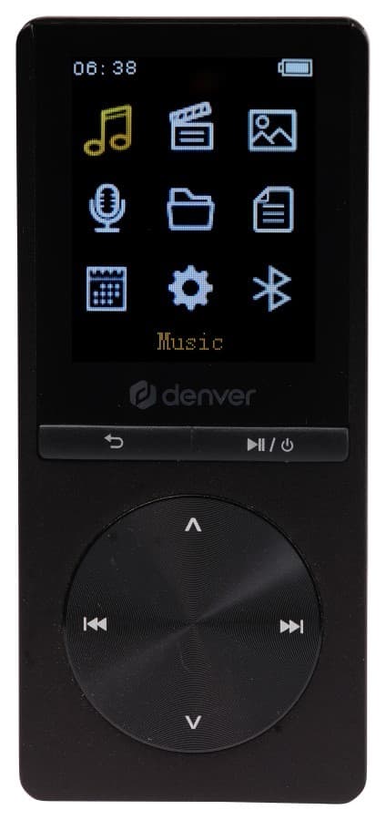 Denver MP-1820 - MP4-afspiller med Bluetooth, sort Sort