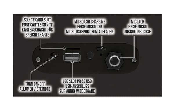 Harry Potter bärbar Bluetooth®-högtalare med lampor och mikrofon