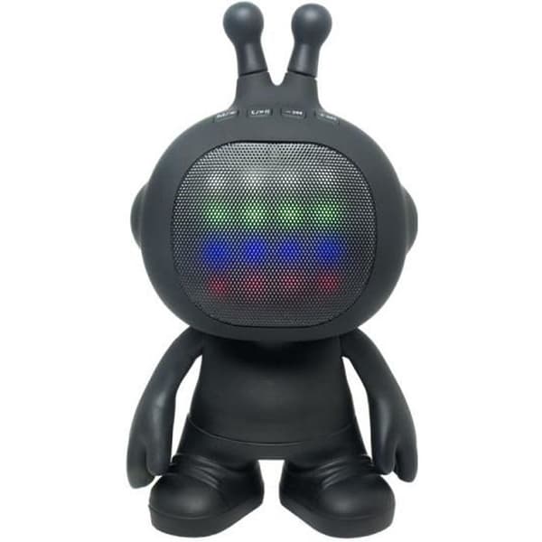 TWS/Stereo Robot LED-högtalare, gummifinish - LEXIBOOK